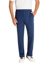 Navyblaue basic sweathose stay fresh mit tunnelzugbund und seitentaschen aus atmungsaktivem material