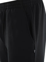 Basic sweathose stay fresh schwarze atmungsaktive sportliche sweatpants mit elastischem bund und kleinem weißem logo