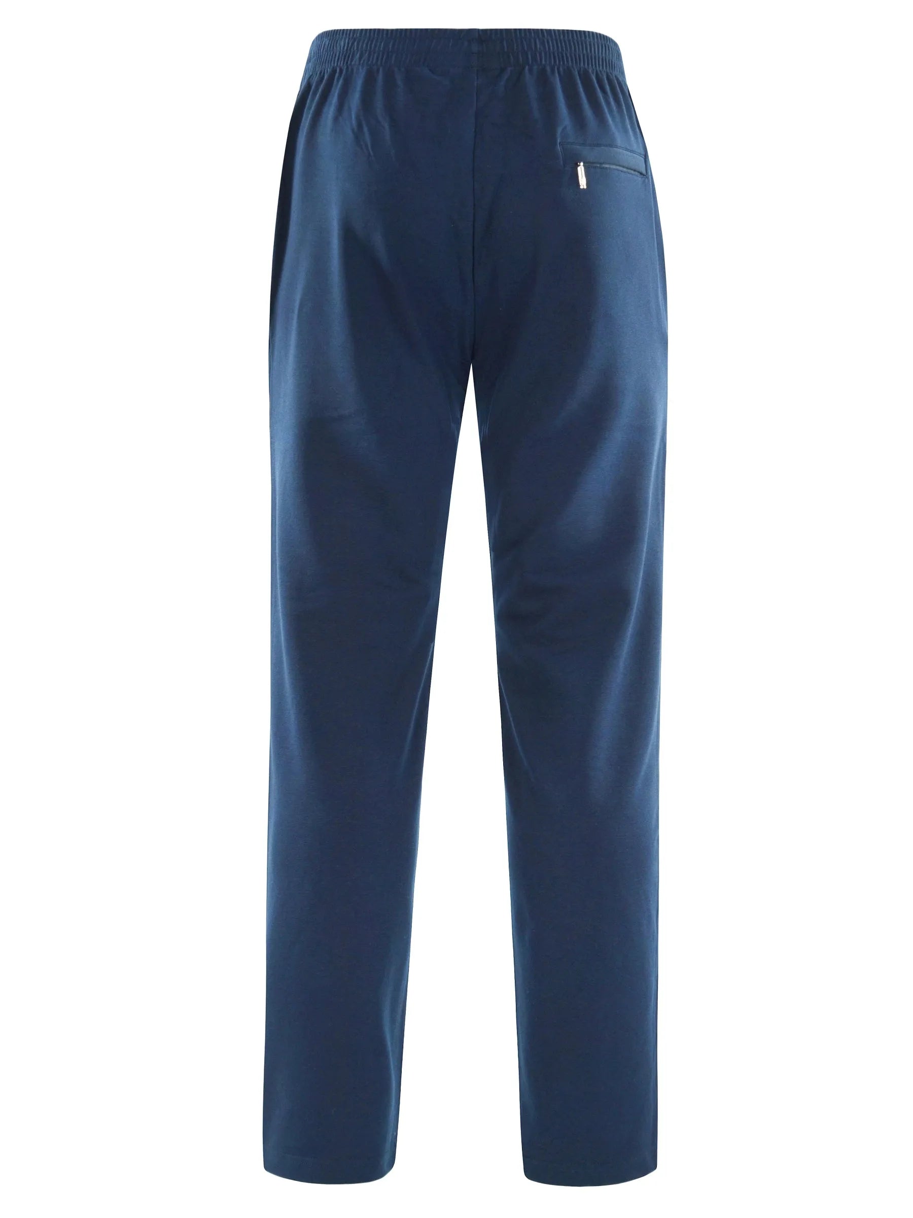 Navyblaue basic sweathose stay fresh mit elastischem bund und seitentasche aus atmungsaktivem material