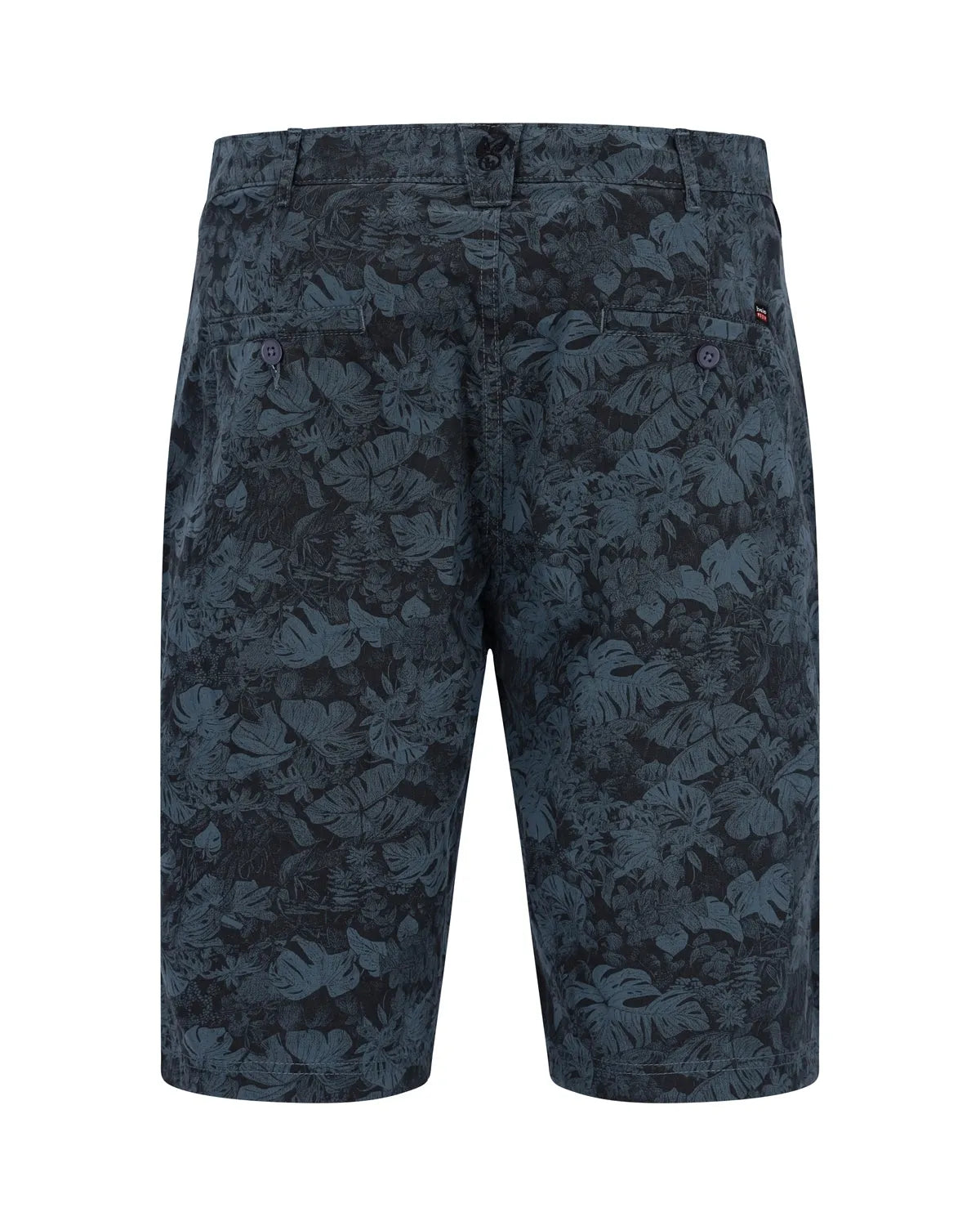 Bermudashort mit Elasthan und Blätterdruck allover - Hajo Mode