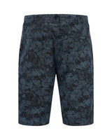 Bermudashort mit Elasthan und Blätterdruck allover - Hajo Mode