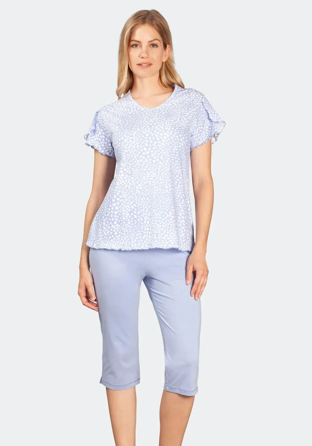 Capri Schlafanzug Premium Cotton - 46004-702-36/38 - Hajo Mode