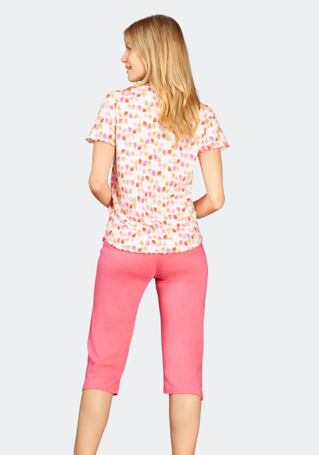 Capri Schlafanzug Premium Cotton / Tencel - 46039-707-40/42 - Hajo Mode