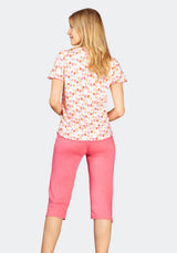 Capri Schlafanzug Premium Cotton / Tencel - 46039-707-40/42 - Hajo Mode