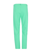 Mintgrüne Slim Fit Hose mit Gesäßtasche und Knopfverschluss.