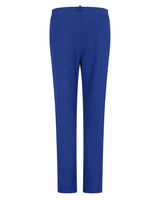 Königsblaue, schmal geschnittene Anzughose mit hoher Taille und Schlitz mit Reißverschluss.