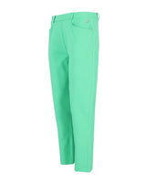 Mintgrüne Golfhose mit klassischer Passform und Stretchmaterial.