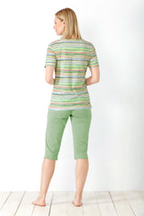 Damen Capri-Schlafanzug Klima-Komfort - Hajo Mode
