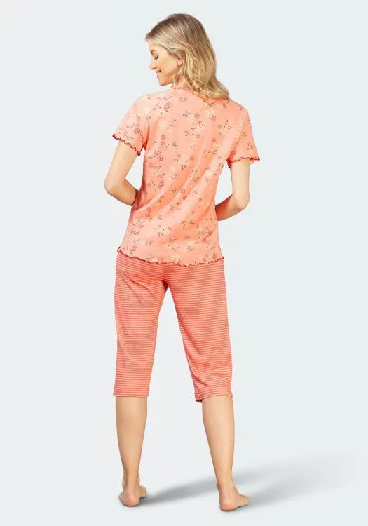 Damen Capri Schlafanzug ’Klima-Light’ - 45790-312-36/38 - Hajo Mode