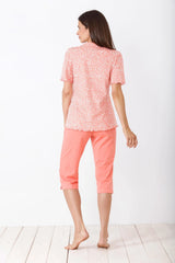 Damen Capri-Schlafanzug Premium Cotton - Hajo Mode