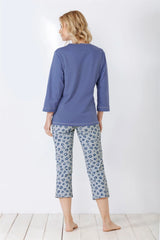 Damen Capri-Schlafanzug Premium Cotton - Hajo Mode