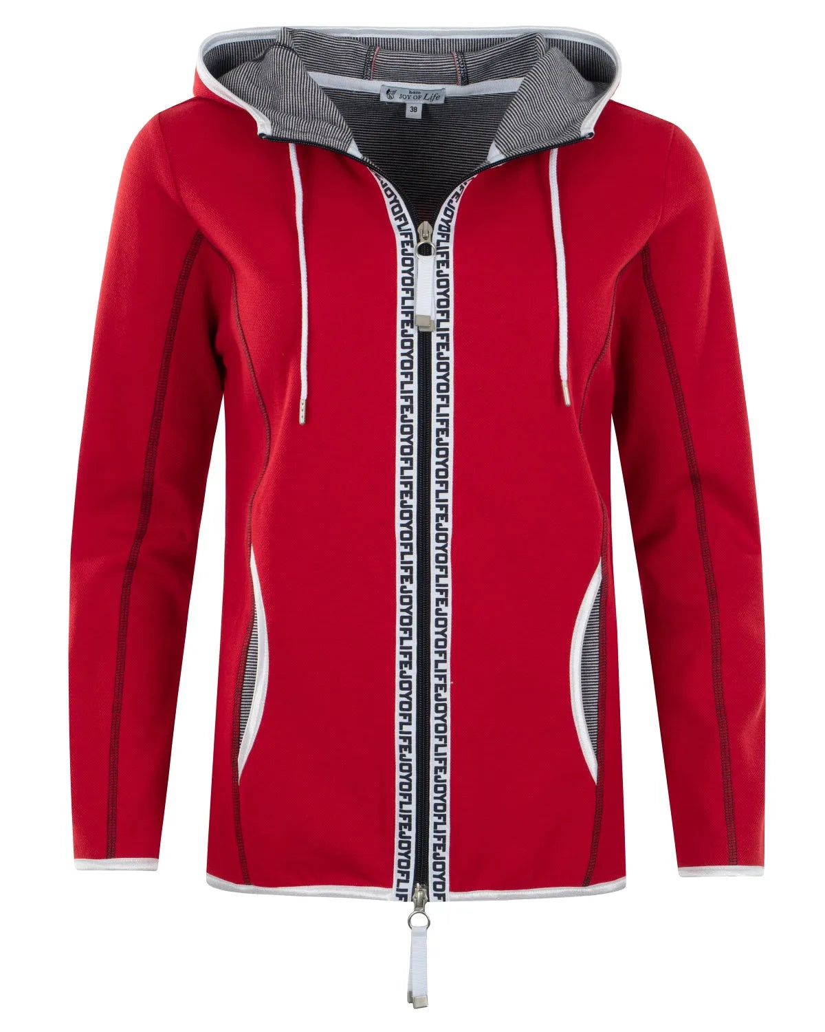 Damen Jacke Double-Face mit Kapuze 1/1 Arm - 19486-373-36 - Hajo Mode