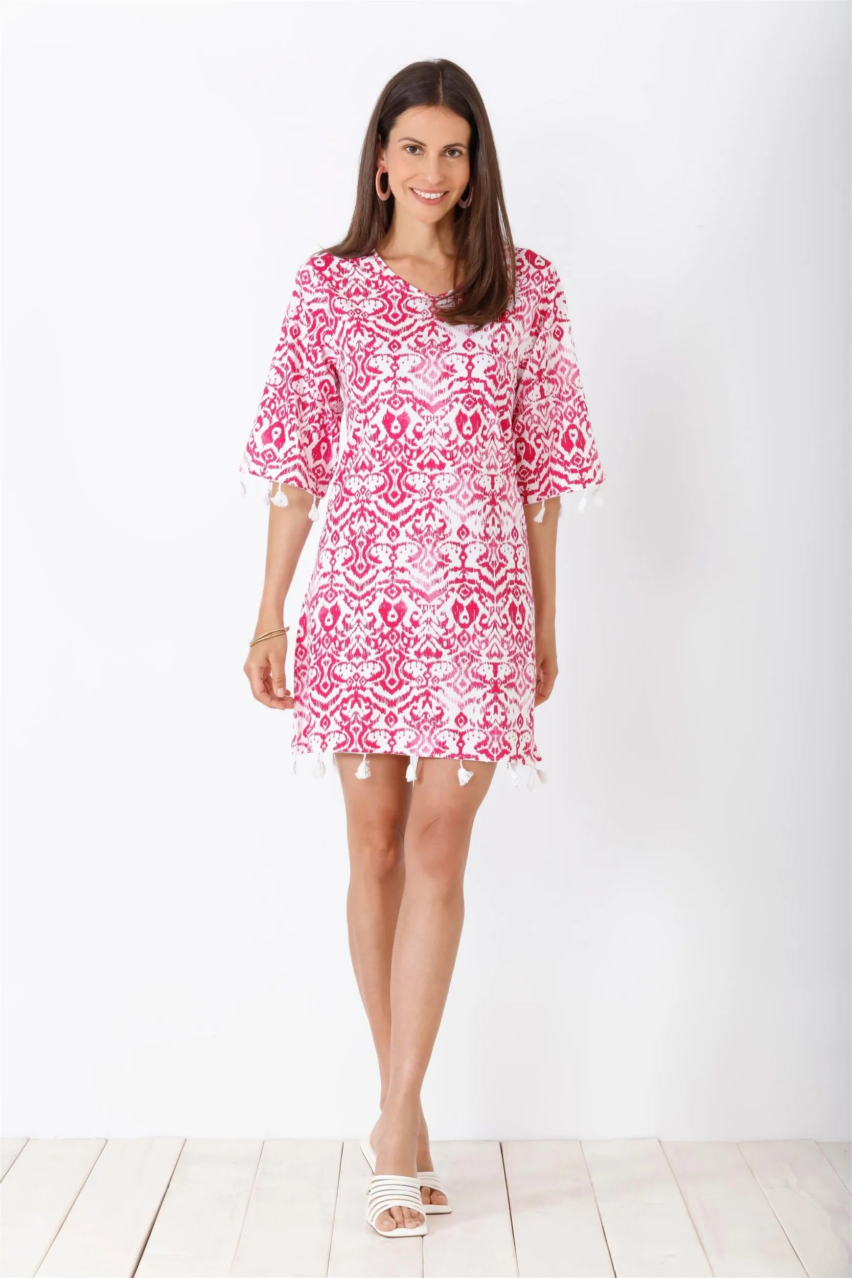 Damen Kaftan Premium Cotton - 60224-320-S - Hajo Mode