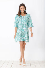 Damen Kaftan Premium Cotton - 60224-574-S - Hajo Mode