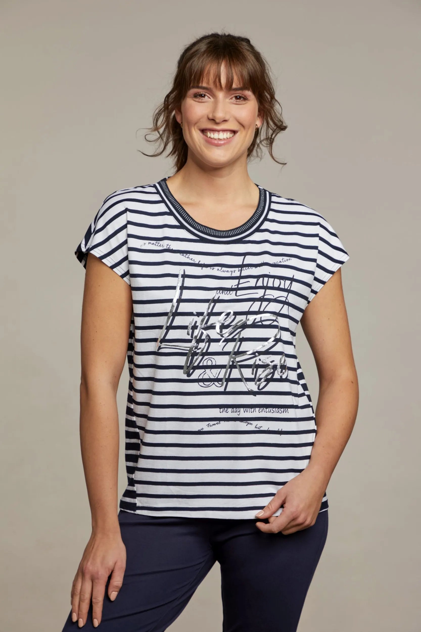 Damen Shirt Ringel - 19329-237-36 - Hajo Mode