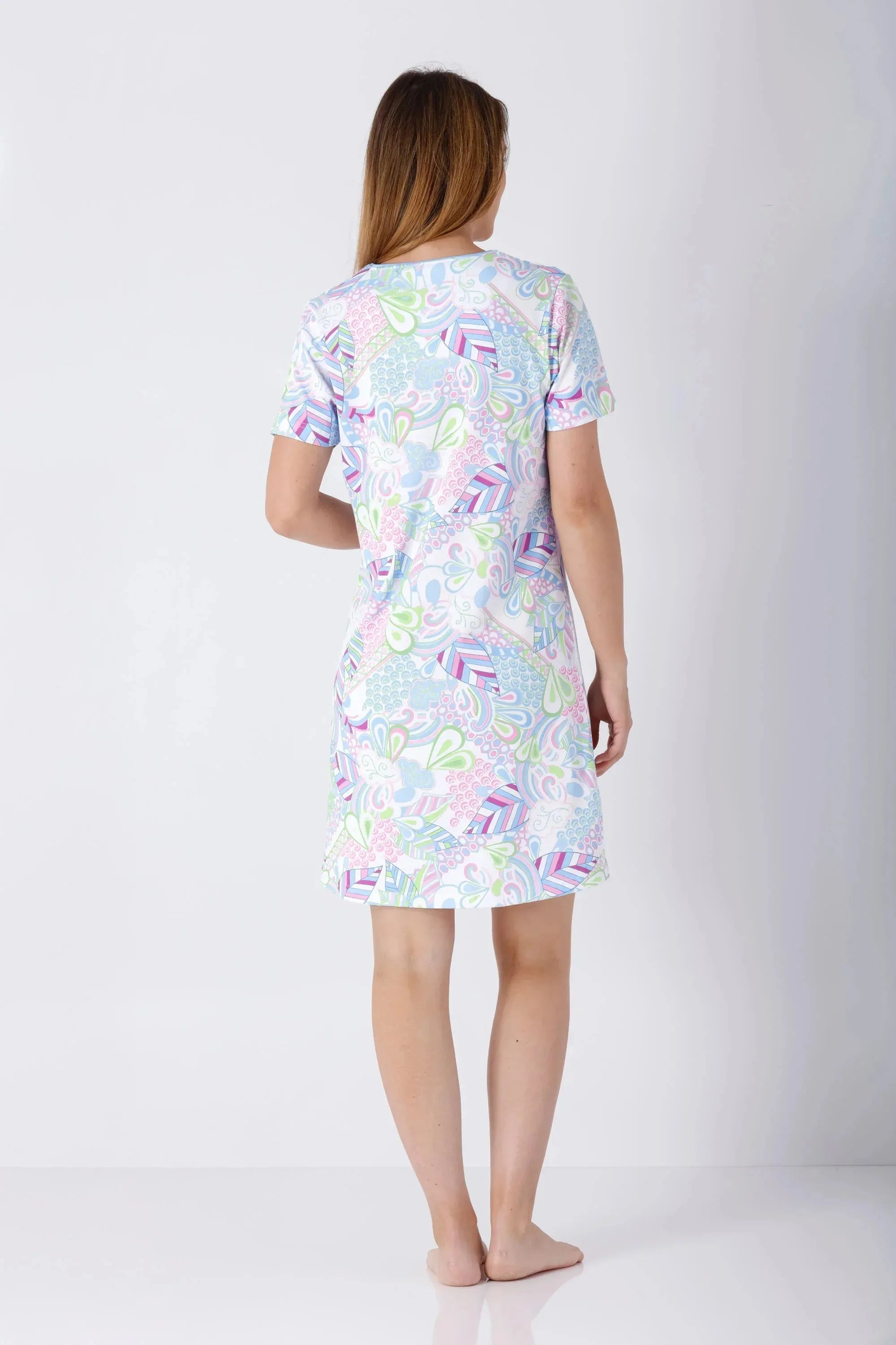 Damen Sleepshirt Klima Komfort Das Original mit pastelligem A-Linien-Nachthemd