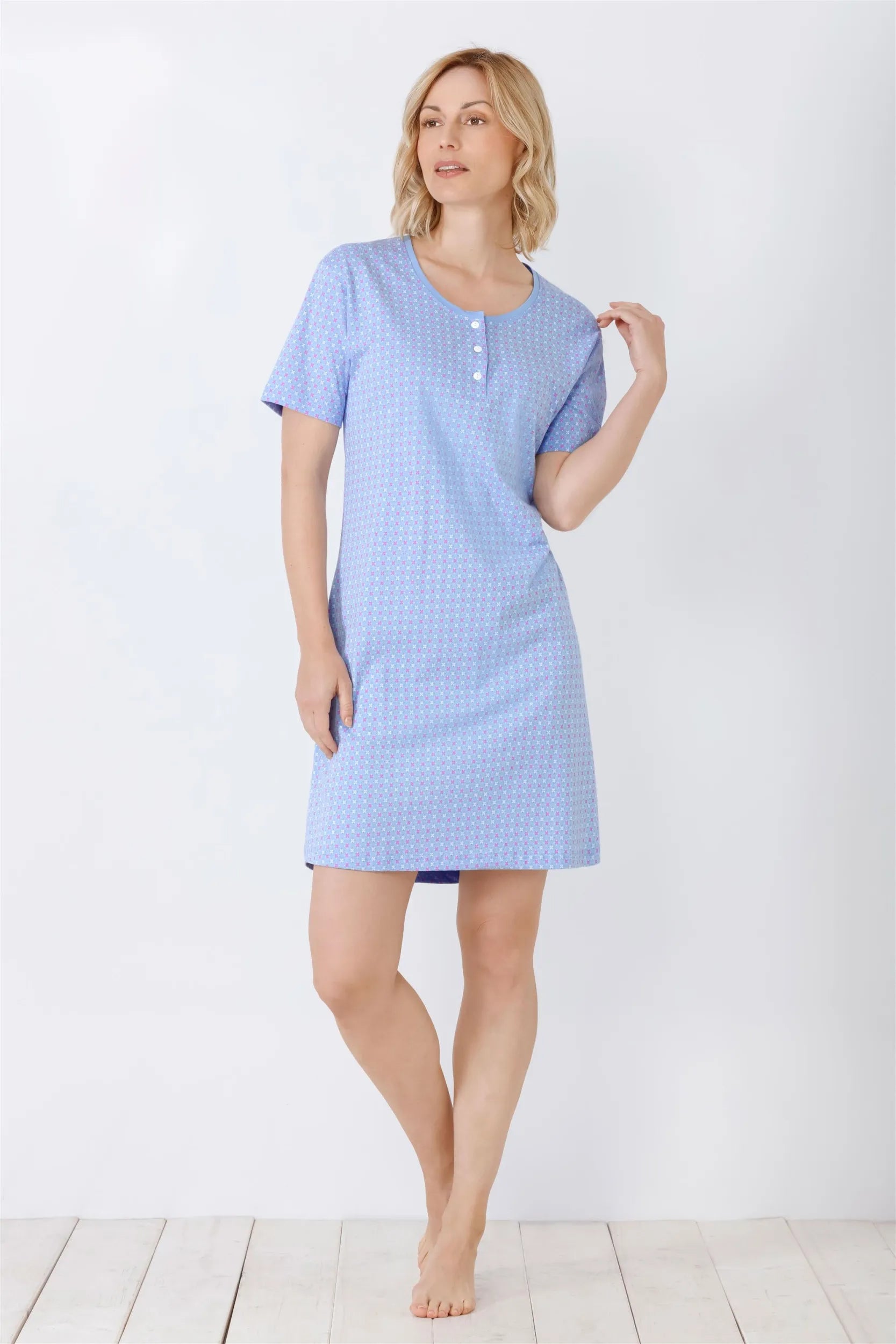 Damen Sleepshirt Premium Cotton - 46218-621-36/38 - Hajo Mode