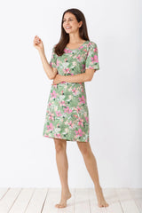 Damen Sleepshirt Premium Cotton/Tencel - 46213-592-36/38 - Hajo Mode