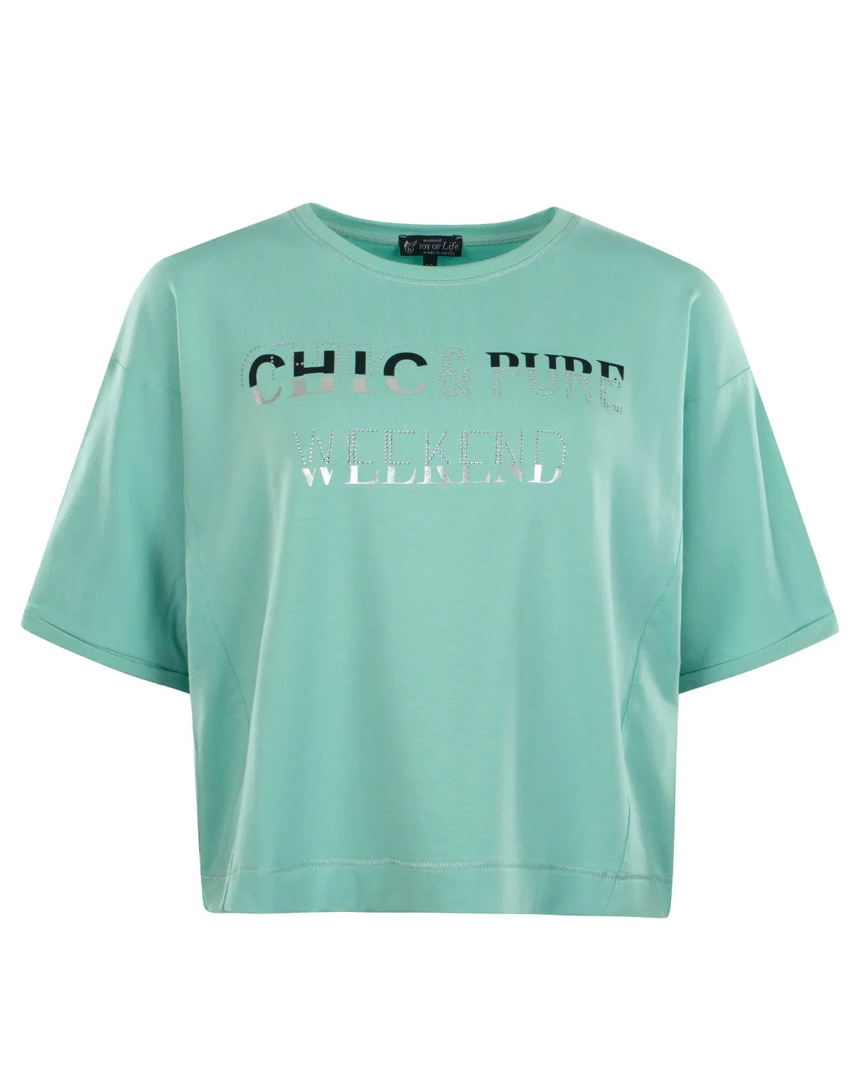 Damen Sweatshirt RH 1/2 Arm verkürzte Form - 19530-587-36 - Hajo Mode
