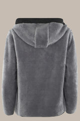 Damen Teddyjacke mit Kapuze und Zipp - 19369-104-40 - Hajo Mode