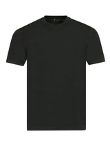 Schwarzes doppelpack-t-shirt rundhals mit kurzärmeln aus glatter baumwolle für komfortable alltagskleidung