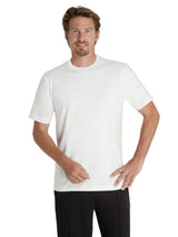 Weißes crew-neck t-shirt mit kurzen ärmeln aus baumwolle im doppelpack rundhals design