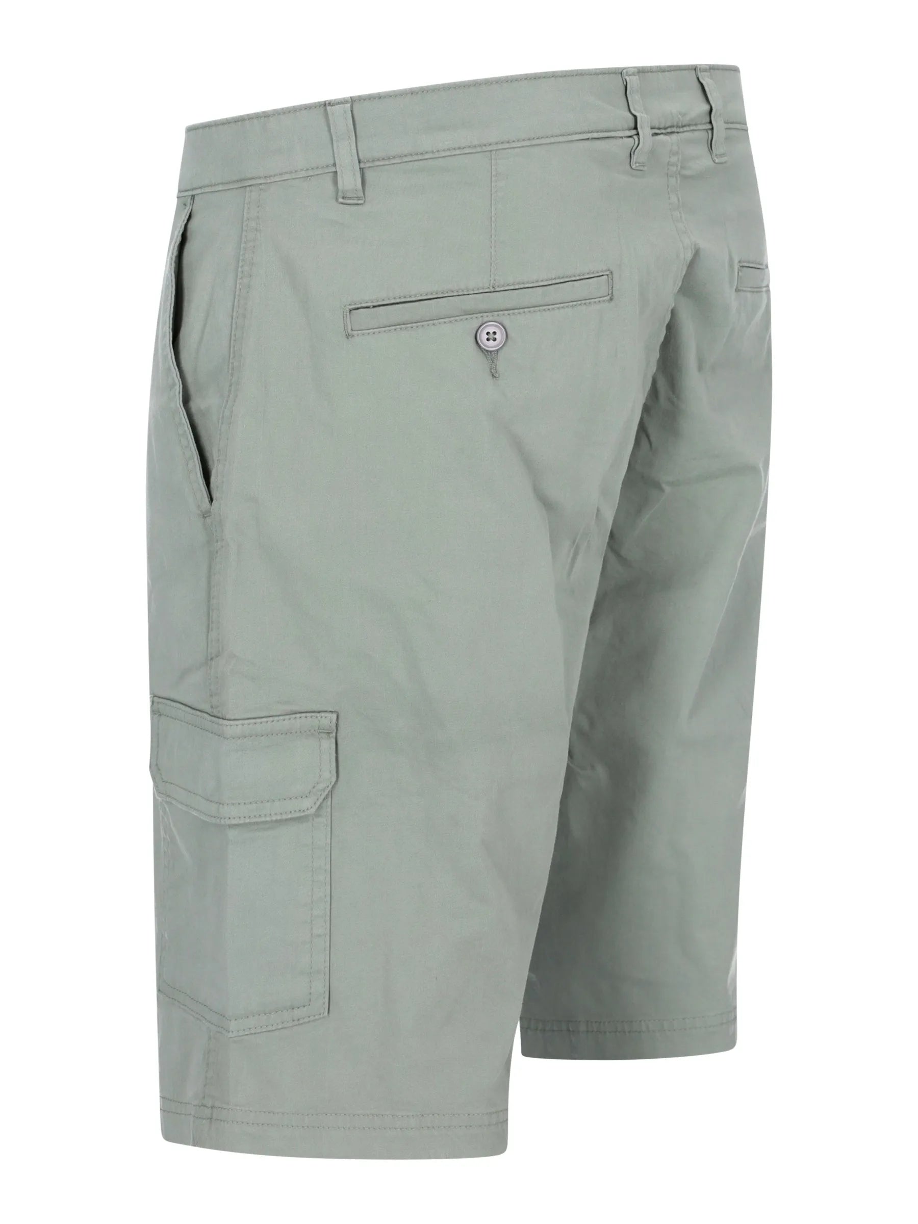 Elastische Bermudashort mit Cargotaschen, hellgrau, robust, mehrfach taschig