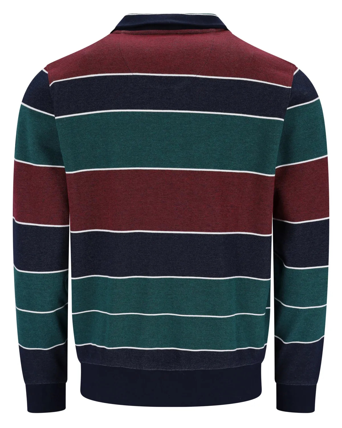 Elastisches Sweatshirt in Pikee-Streifen - 27650-638-48 - Hajo Mode