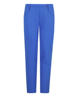Königsblaue Slim Fit Hose mit Taschen und hohem Bund.