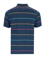 gestreiftes Poloshirt in Strukturmix - 27554-200-48 - Hajo Mode