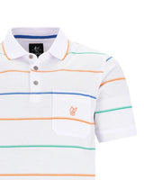 gestreiftes Poloshirt in Strukturmix - 27554-200-48 - Hajo Mode