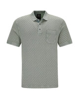 Gewaschenes Poloshirt in Flechtstruktur allover - 27793-526-48 - Hajo Mode