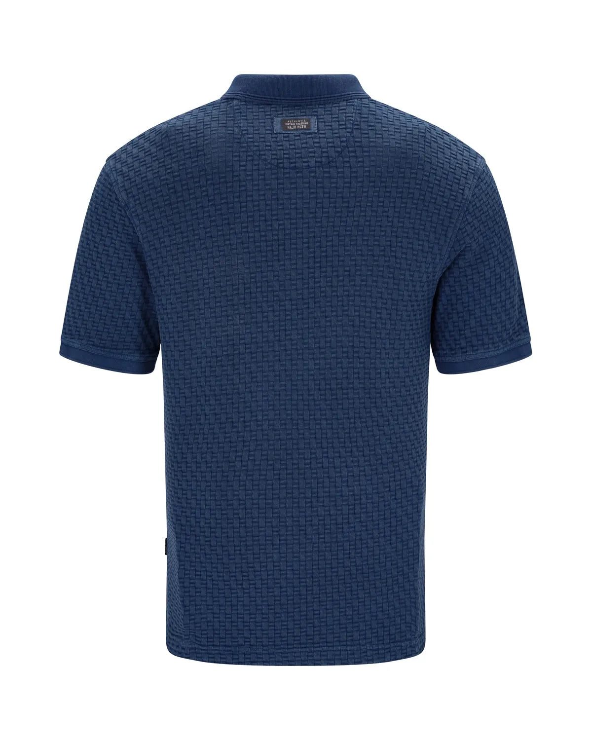Gewaschenes Poloshirt in Flechtstruktur allover - Hajo Mode
