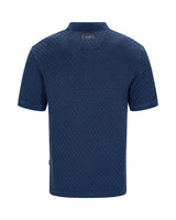 Gewaschenes Poloshirt in Flechtstruktur allover - Hajo Mode