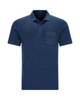 Gewaschenes Poloshirt in Flechtstruktur allover - 27793-638-48 - Hajo Mode