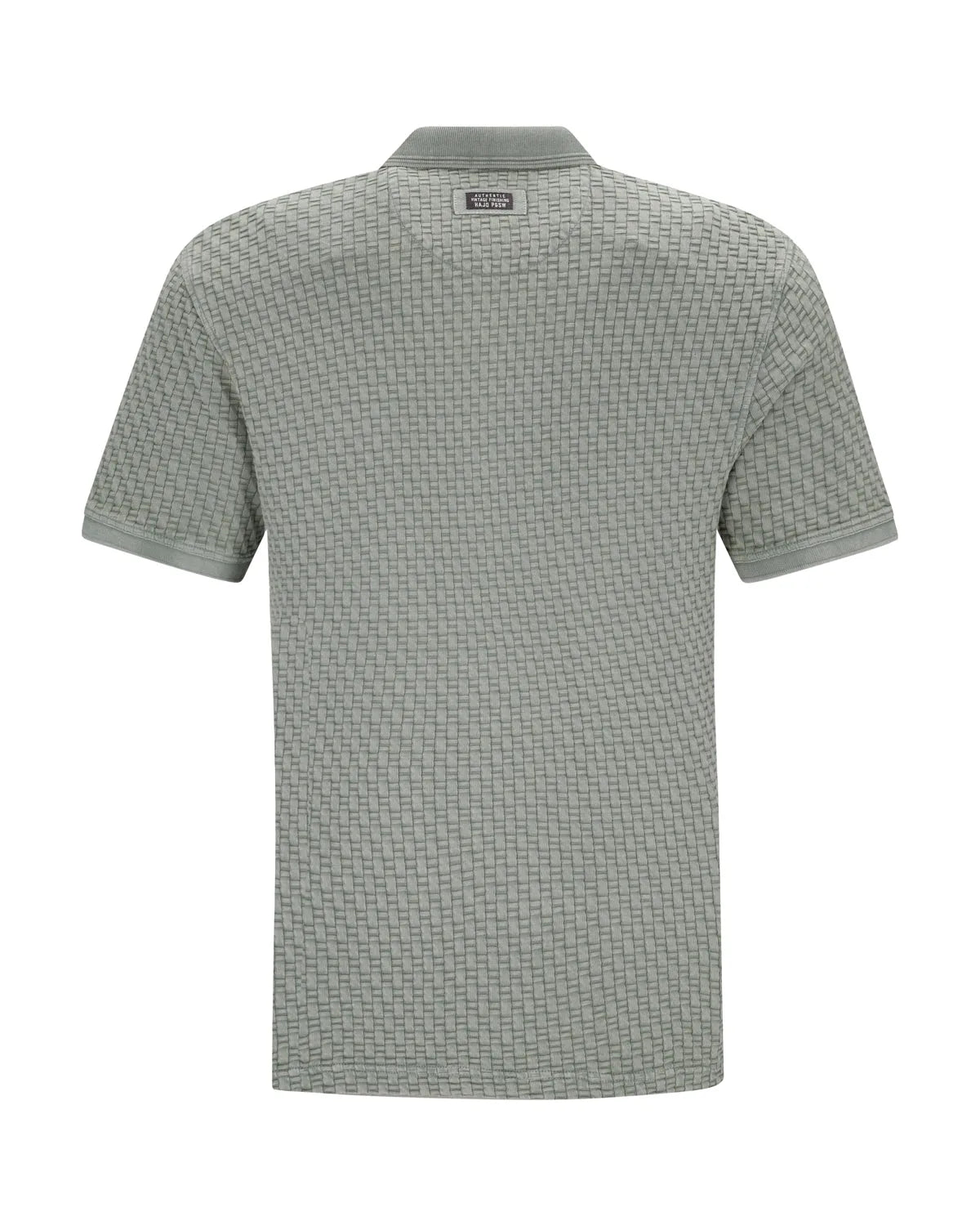 Gewaschenes Poloshirt in Flechtstruktur allover - Hajo Mode
