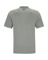 Gewaschenes Poloshirt in Flechtstruktur allover - Hajo Mode