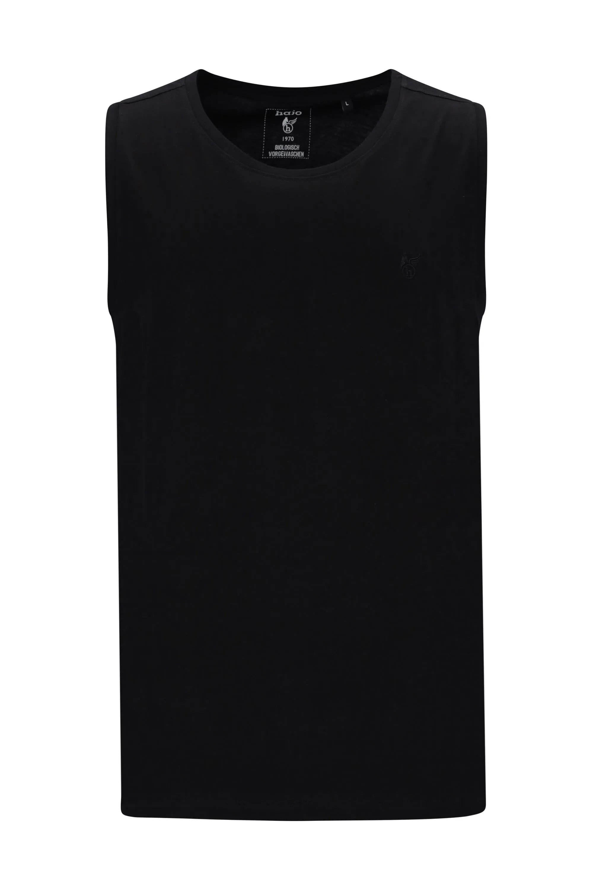 Herren muskelshirt schwarzes ärmelloses t shirt mit rundhalsausschnitt und feiner struktur aus baumwolle