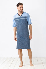 Herren Nachthemd Klima-Komfort - 53839-609-48 - Hajo Mode