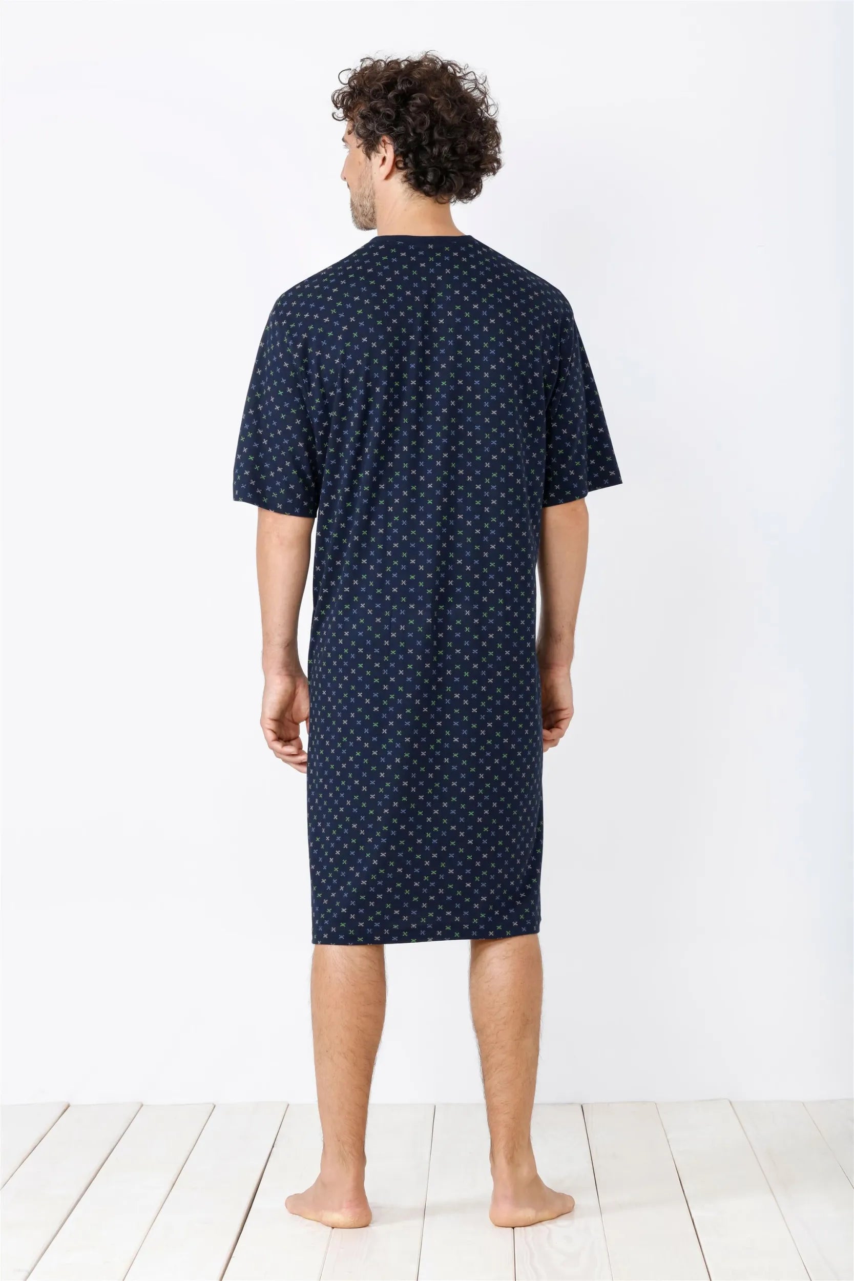 Herren Nachthemd Premium Cotton/Tencel - Hajo Mode