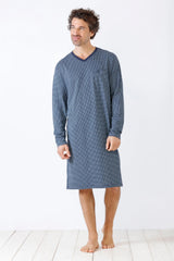 Herren NOS Nachthemd Premium Cotton Single Jersey - 50060-609-48 - Hajo Mode