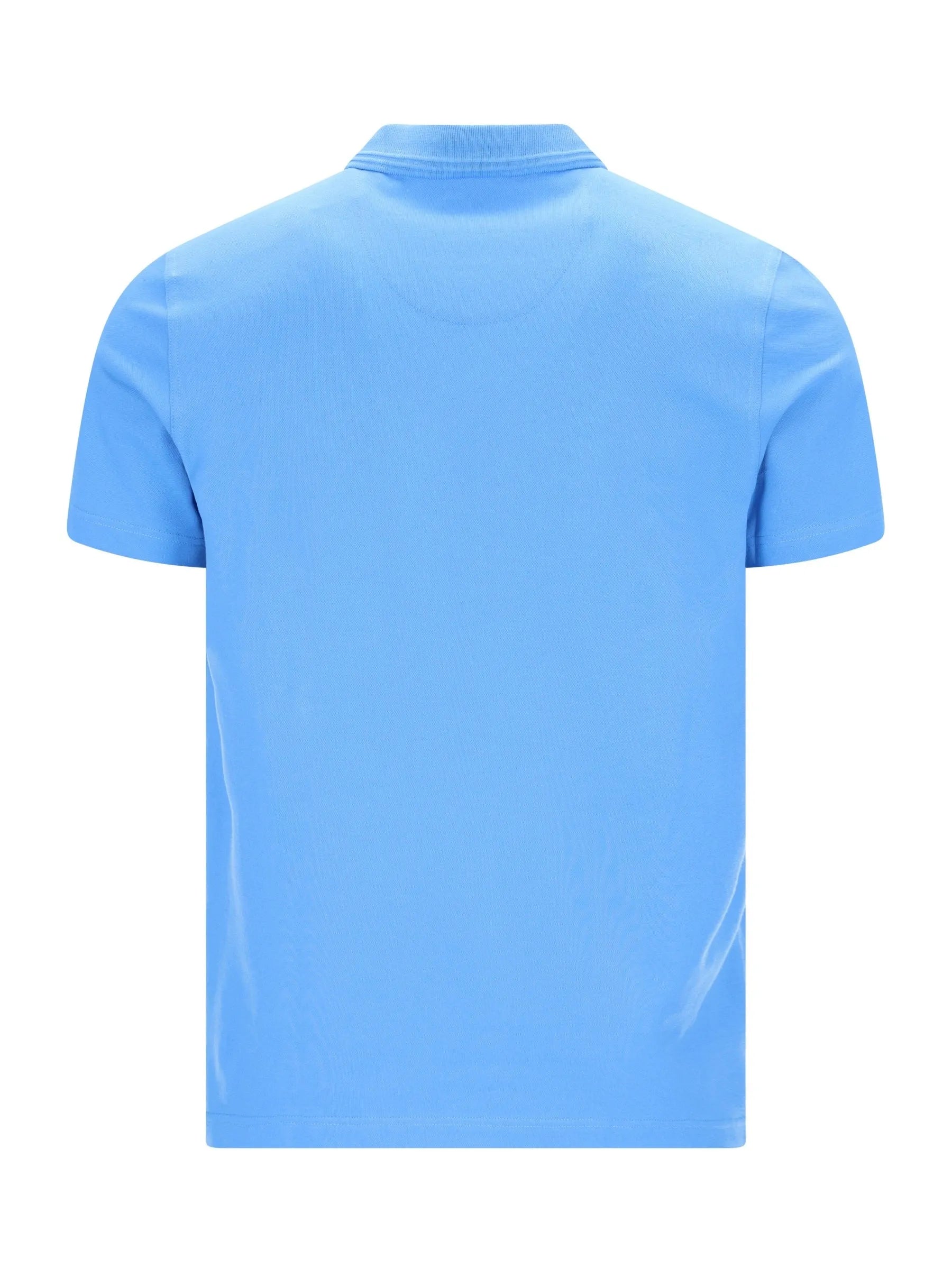 Herren Polopique Stay Fresh: Hellblaues Kurzarm-Poloshirt mit klassischem Kragen