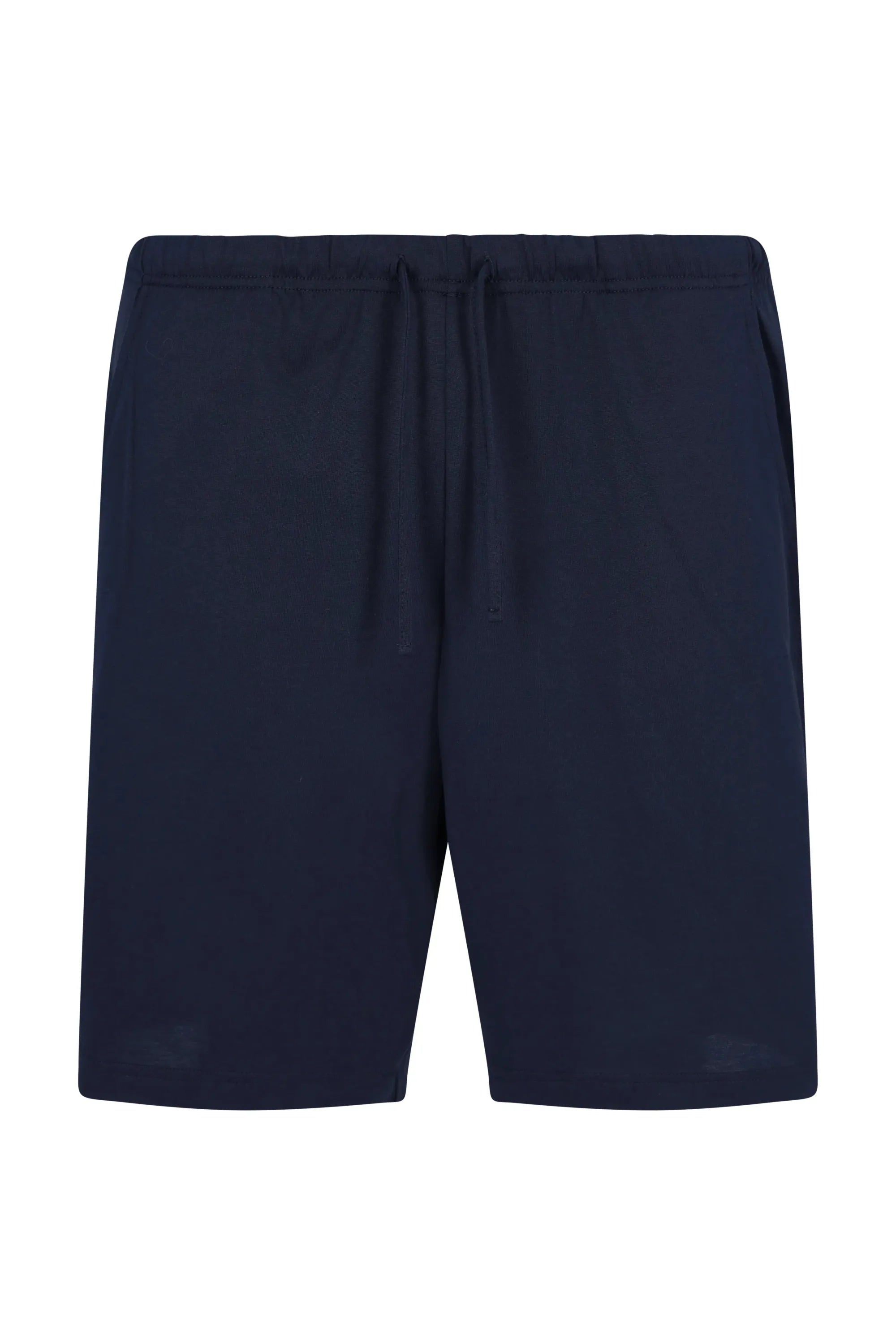 Navyblaue Baumwoll-Shorts mit Kordelbund Klima Komfort® Bermuda