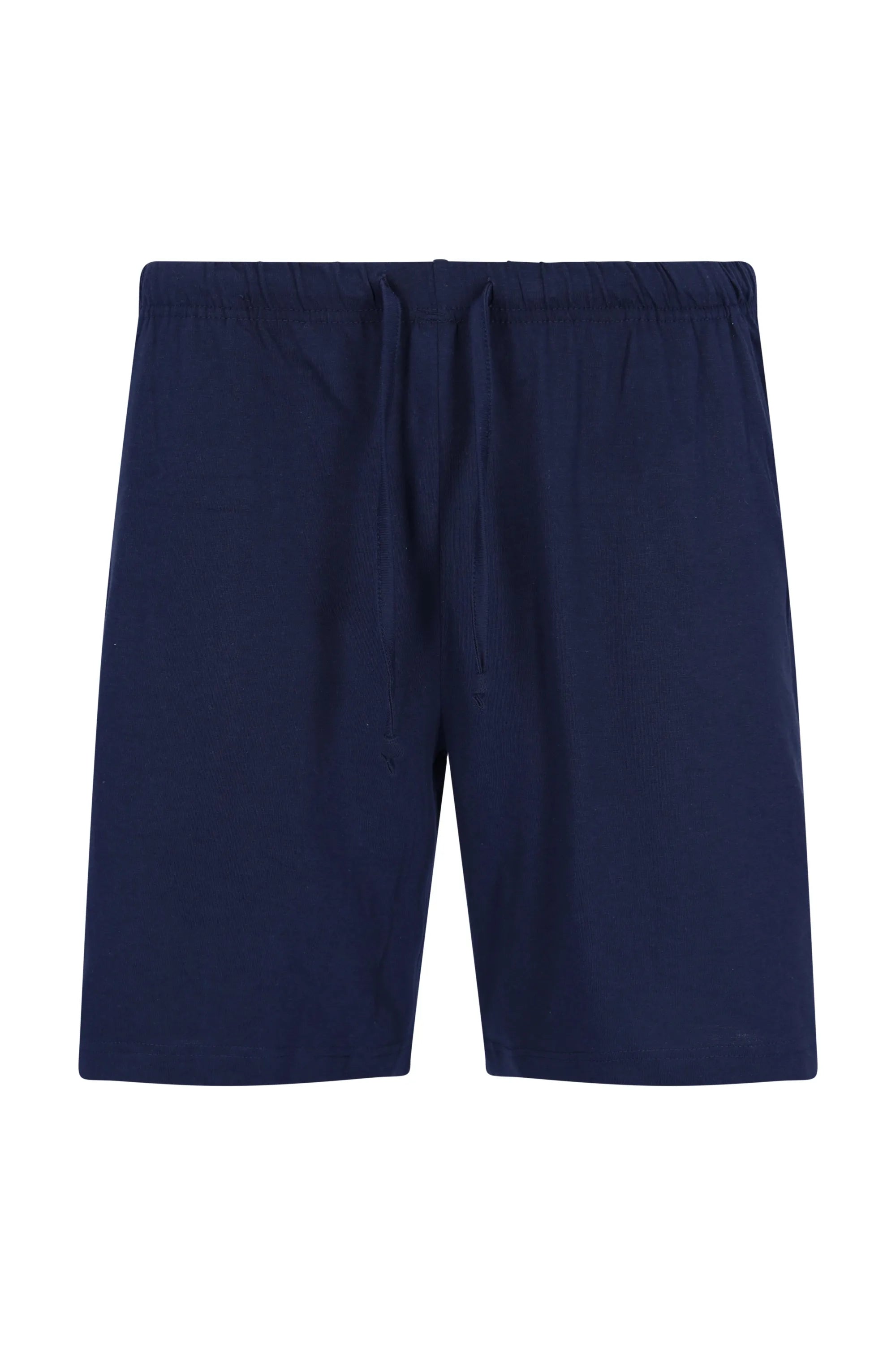Marineblaue Herren-Shorts Klima-Light Schlafanzug mit Kordelbund