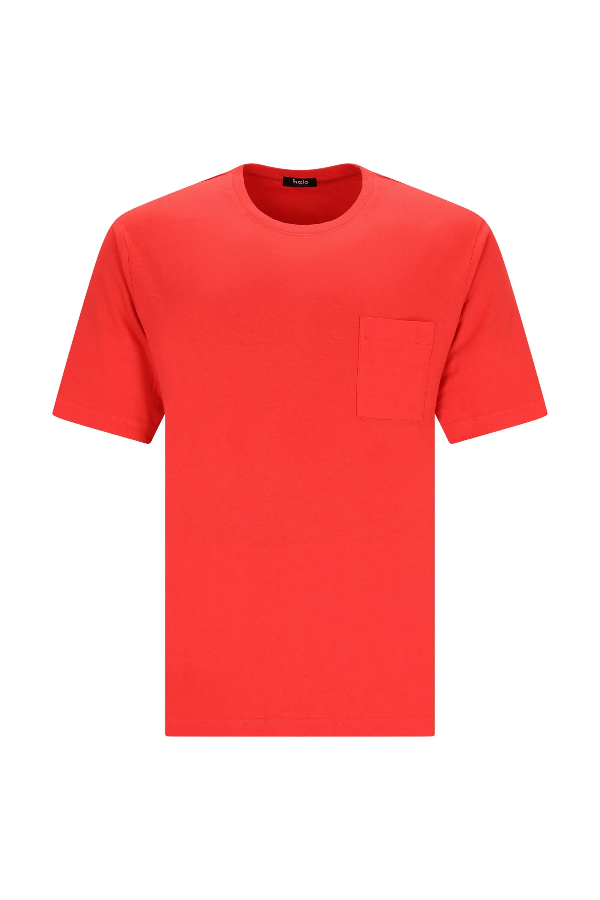 Herren T-Shirt Mio x Mia Premium Cotton TENCEL Modal hellrot mit Brusttasche