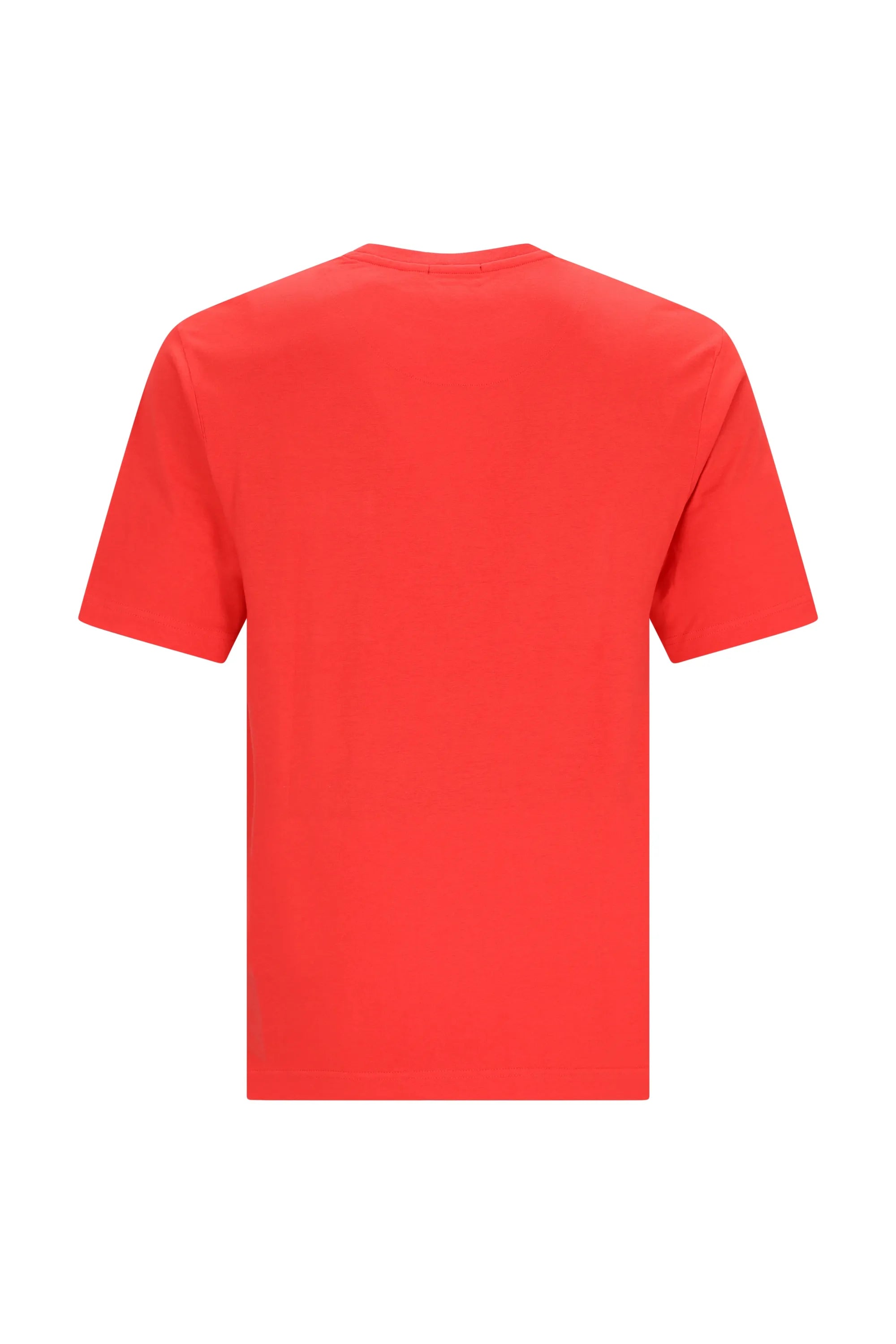 Helles rotes Herren T-Shirt Mio x Mia Premium Cotton TENCEL Modal kurzarm Crew-Neck