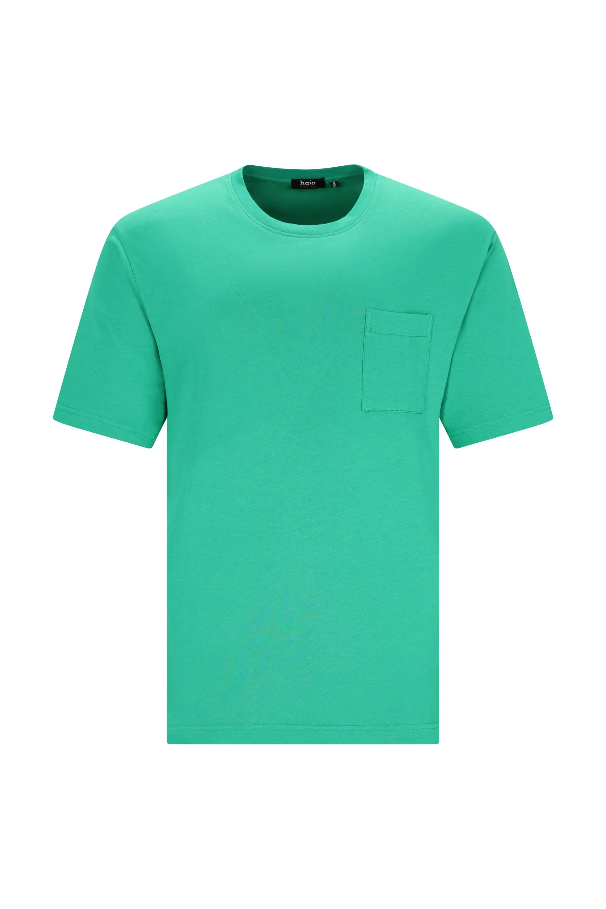 Herren T-Shirt Mio x Mia in Teal mit Brusttasche aus Premium Cotton/TENCEL™ Modal
