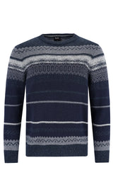 Jacquard-Pullover ’Made in Italy’ - 27512XXL-609-3XL - Hajo Mode
