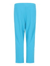 Helle türkise Jersey Joggpants mit Taillenzug, 3/4 Länge, elastischer Bund