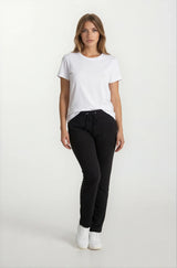 Schwarze Joggpants Sportiv Stay Fresh, slim-fit mit Kordelzug hinten